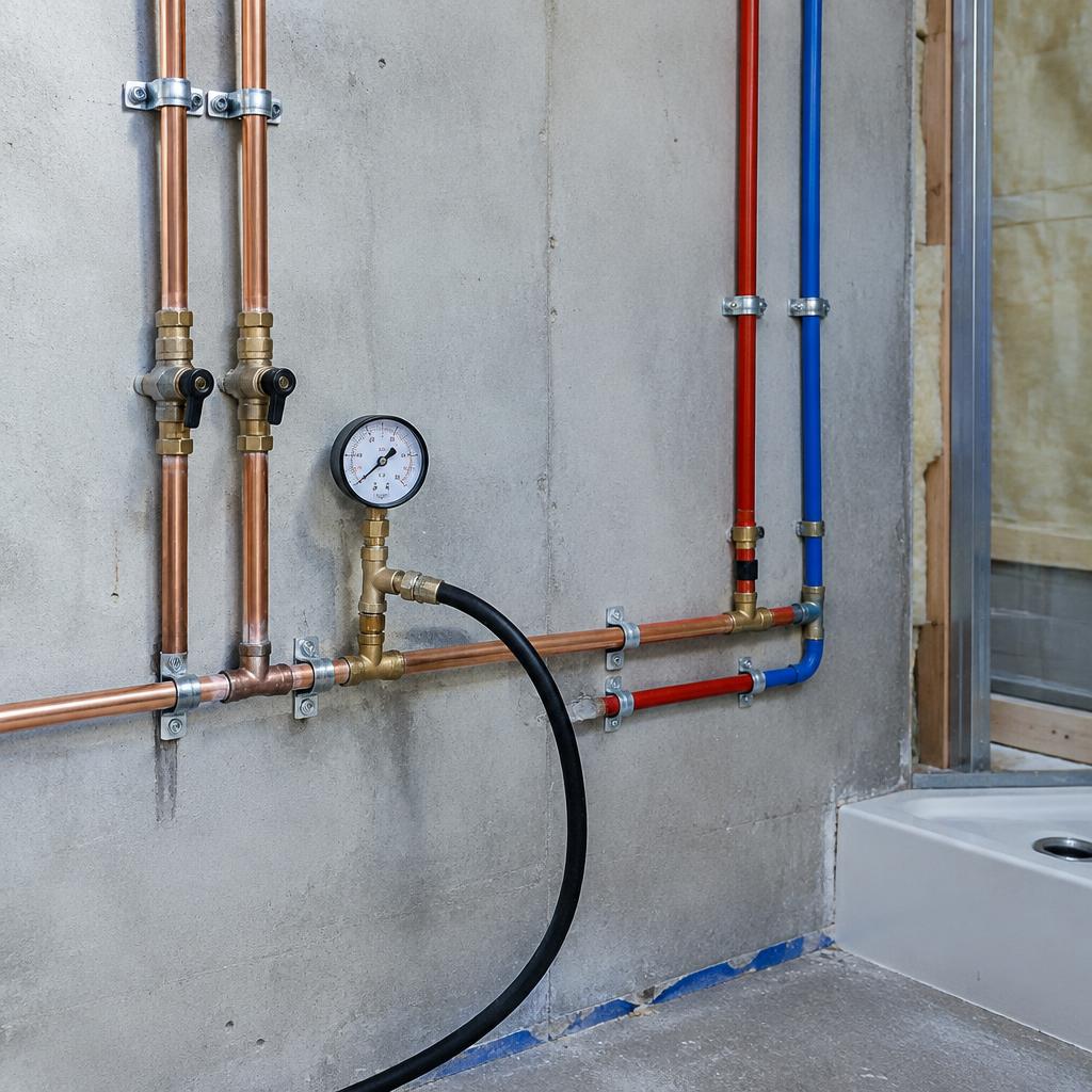 Privremeni primjer izvedbe — Vodovodna instalacija [PRIVREMENI PRIMJER], Novogradnja